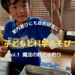 夏休み！超簡単・楽しい自由研究～子どもと科学遊び（vol.1）魔法の粉で氷釣り